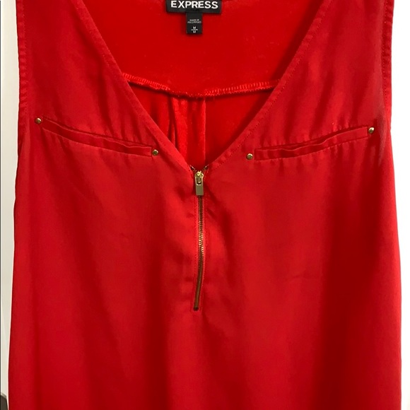 Express Red Blouse Top - Picture 3 of 4